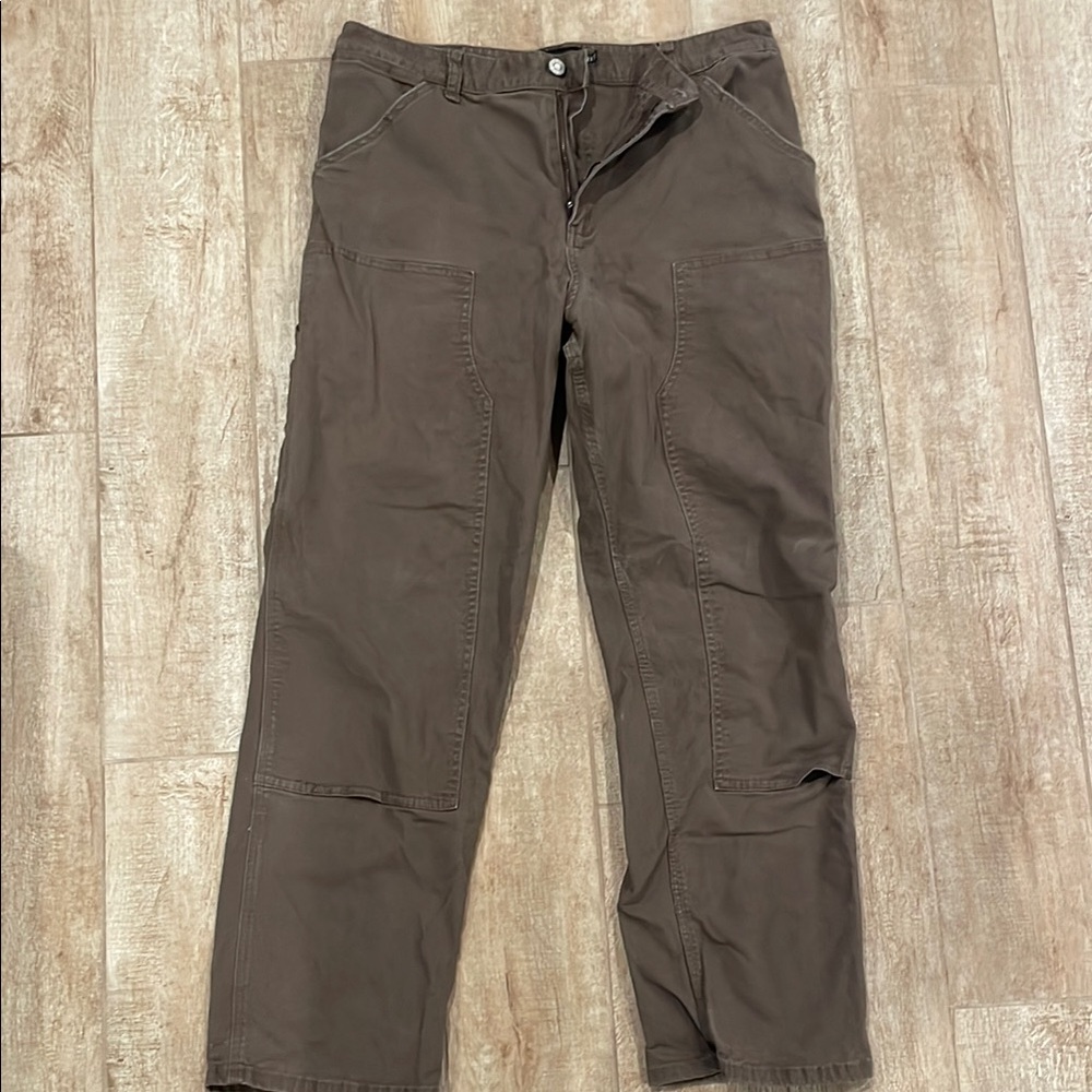 RSQ Brown Cargo Pants with Straight Leg Design